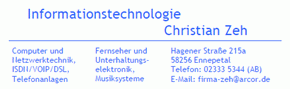 Informationstechnologie Christian Zeh
